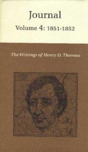 book cover of Journal, Volume 4 : 1851-1852 by Henry Thoreau