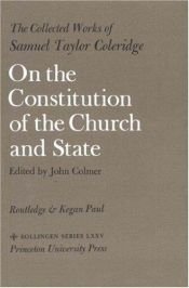 book cover of On the Constitution of the Church and State by Samuel Taylor Coleridge
