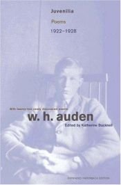 book cover of Juvenilia: Poems, 1922-1928 (W.H. Auden--Critical Editions) by Wystan Hugh Auden
