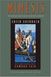 book cover of Mimesis: The Representation of Reality in Western Literature by Erich Auerbach