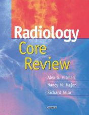 book cover of Radiology core review by Alex G. Pitman