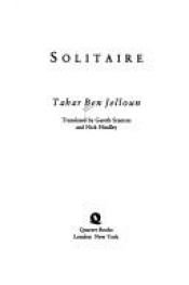 book cover of Solitaire by Tahar Ben Jelloun