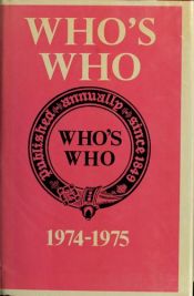book cover of Who's Who 1974 by ----