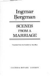 book cover of Scenes from a marriage by Ingmar Bergman