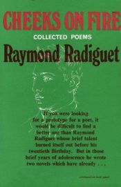 book cover of Cheeks on fire by Raymond Radiguet