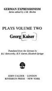 book cover of Plays by Georg Kaiser