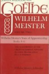 book cover of Wilhelm Meister the Years of Apprenticeship: Volume 2 by Johans Volfgangs fon Gēte