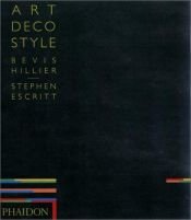 book cover of Art deco style by Bevis Hillier