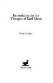 book cover of Essentialism in The Thought of Karl Marx by Scott Meikle