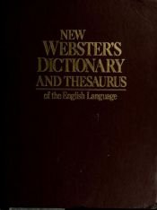 book cover of New Webster's Dictionary and Thesaurus by Lexicon Publications