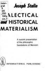 book cover of Dialectical & Historical Materialism by 이오시프 스탈린