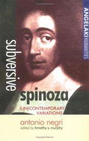 book cover of Subversive Spinoza by Антонио Негри