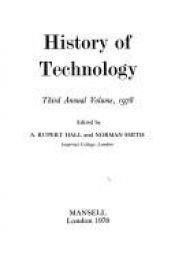 book cover of History of Technology 1978 by A. Rupert Hall (Editor)