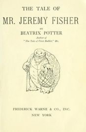 book cover of The tale of Mr. Jeremy Fisher by Beatrix Potter