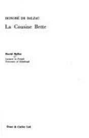 book cover of Balzac: "La Cousine Bette" (Critical Guides to French Texts) by David Bellos