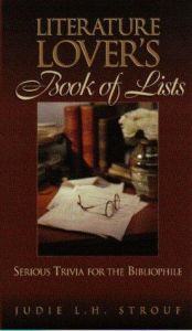 book cover of literature teacher's book of lists by Judie L. H. Strouf