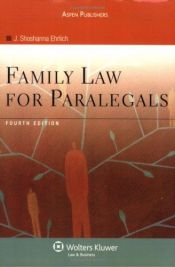 book cover of Family law for paralegals by J. Shoshanna Ehrlich