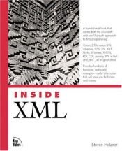 book cover of Inside XML by Steven Holzner