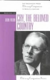 book cover of Literary Companion Series - Cry, the Beloved Country (paperback edition) (Literary Companion Series) by 