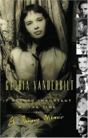 book cover of It Seemed Important at the Time: A Romance Memoir by Gloria Vanderbilt
