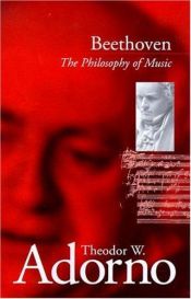 book cover of Beethoven: Philosophie der Musik. Fragmente und Texte by Theodor W. Adorno