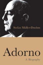 book cover of Adorno by Stefan Müller-Doohm