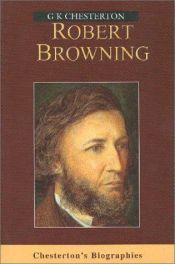 book cover of Robert Browning (English Men of Letters.) by G. K. Chesterton