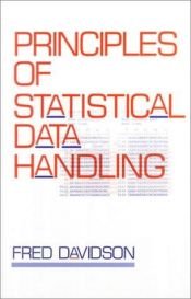 book cover of Principles of statistical data handling by Fred Davidson