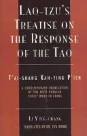book cover of Lao-Tzu's Treatise on the Response of the Tao: A Contemporary Translation of the Most Popular Taoist Book in China by Eva Wong