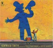 book cover of Sidewalk Circus (Kevin Hawkes) by Paul Fleischman