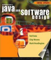 book cover of Introduction to Java and Software Design: Swing Update by Nell B. Dale