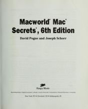 book cover of Macworld Mac SECRETS by David Pogue