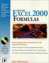 book cover of Microsoft Excel 2000 formulas by John Walkenbach