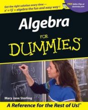 book cover of Algebra for Dummies by Mary Jane Sterling