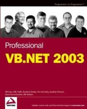 book cover of Professional VB.NET 2003 by Bill Evjen