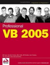 book cover of Professional VB 2005 (Programmer to Programmer) by Bill Evjen