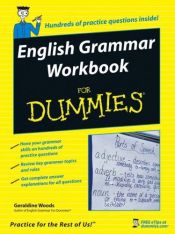 book cover of English Grammar Workbook For Dummies by Geraldine Woods