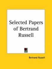 book cover of Selected Papers of Bertrand Russell by Bertrand Russell