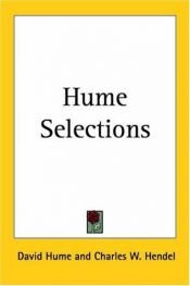 book cover of Hume selections by David Hume