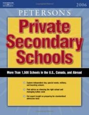 book cover of Private Secondary Schools 2005-2006 (Private Secondary Schools) by Thomson Peterson's