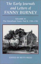 book cover of The early journals and letters of Fanny Burney by Fanny Burney