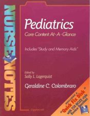 book cover of NurseNotes: Pediatrics (Nursenotes Series) by Geraldine C. Colombraro