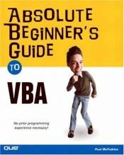 book cover of Absolute Beginner's Guide to VBA by Paul McFedries