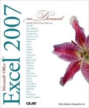 book cover of Microsoft Office Excel 2007 On Demand by Steve Johnson
