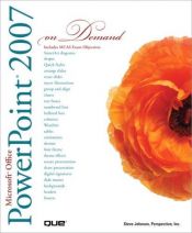 book cover of Microsoft Office PowerPoint 2007 On Demand by Steve Johnson