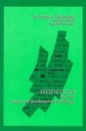 book cover of Heidegger and the Project of Fundamental Ontology (Suny Series in Contemporary Continental Philosophy) by Jacques Taminiaux