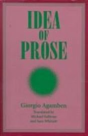 book cover of Idea della prosa by Giorgio Agamben