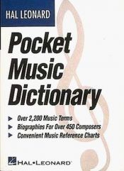 book cover of Hal Leonard pocket music dictionary by Hal Leonard Corporation