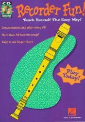 book cover of Recorder Fun! Teach Yourself the Easy Way! by Hal Leonard Corporation