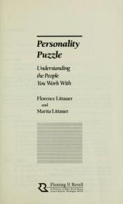 book cover of Personality puzzle by Florence Littauer